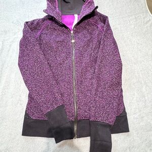Lululemon Athletica Purple and Black Speckled Jacket